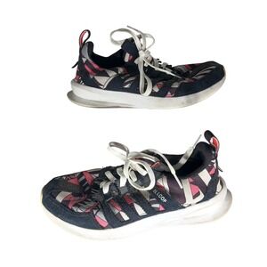 Adidas SL Loop Runner Womens 7.5 Black Pink Geometric Print Sneakers C75347